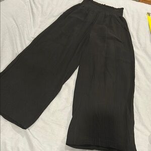 Black Wide-Leg Pants